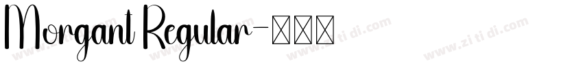 Morgant Regular字体转换
